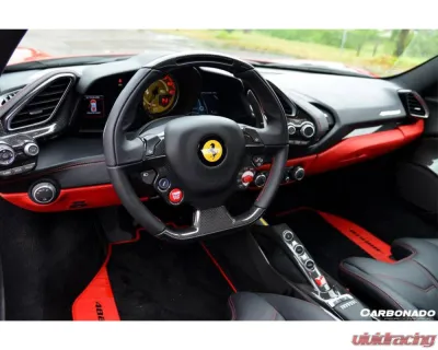 Carbonado DryCF OE Style Bridge Control Ferrari 488 GTB | Spyder 2015-2020 - 1X1DRYCF9503OE.BC