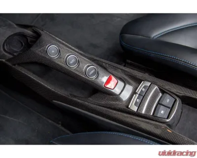 Carbonado DryCF Bridge Support & Windows Switches Panel Ferrari 488 GTB | Spyder 2015-2020 - 1X1DRYCF9503OE.BWSP