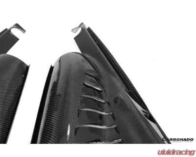 Carbonado 1X1DryCF Engine Bay Panels w/ Heat Protection Ferrari 488 GTB | 488 Pista | F8 2015-2023 - 1X1DRYCF9503OE.EBP