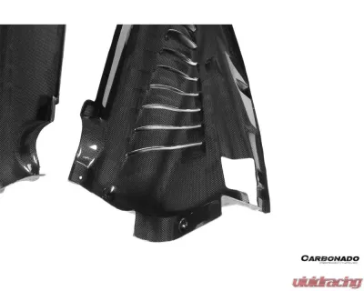 Carbonado 1X1DryCF Engine Bay Panels w/ Heat Protection Ferrari 488 GTB | 488 Pista | F8 2015-2023 - 1X1DRYCF9503OE.EBP