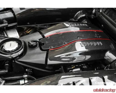 Carbonado 1X1DryCF Engine Bay Panels w/ Heat Protection Ferrari 488 GTB | 488 Pista | F8 2015-2023 - 1X1DRYCF9503OE.EBP