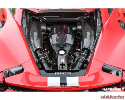 Carbonado 1X1DryCF Engine Bay Panels w/ Heat Protection Ferrari 488 GTB | 488 Pista | F8 2015-2023 - 1X1DRYCF9503OE.EBP