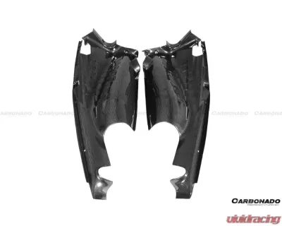 Carbonado 1X1DryCF Engine Bay Panels w/ Heat Protection Ferrari 488 GTB | 488 Pista | F8 2015-2023 - 1X1DRYCF9503OE.EBP