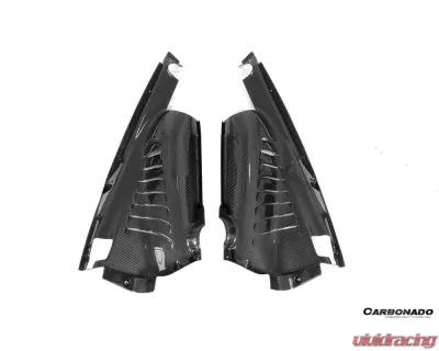 Carbonado 1X1DryCF Engine Bay Panels w/ Heat Protection Ferrari 488 GTB | 488 Pista | F8 2015-2023 - 1X1DRYCF9503OE.EBP