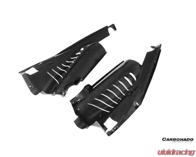 Carbonado 1X1DryCF Engine Bay Panels w/ Heat Protection Ferrari 488 GTB | 488 Pista | F8 2015-2023 - 1X1DRYCF9503OE.EBP