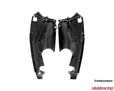 Carbonado 1X1DryCF Engine Bay Panels w/ Heat Protection Ferrari 488 GTB | 488 Pista | F8 2015-2023 - 1X1DRYCF9503OE.EBP