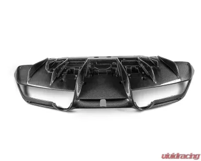 Ferrari F8 Carbonado OEM Style Rear Diffuser Lip Dry Carbon Fiber 2019-2024 - 1X1DRYCFF8-MAN-OEM-RD