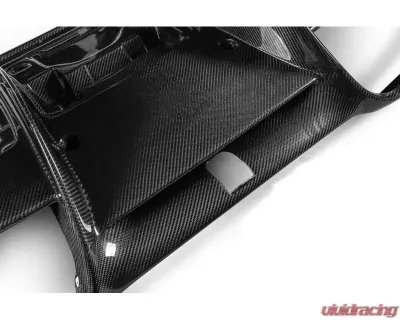 Ferrari F8 Carbonado OEM Style Rear Diffuser Lip Dry Carbon Fiber 2019-2024 - 1X1DRYCFF8-MAN-OEM-RD