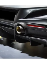 Ferrari F8 Carbonado OEM Style Rear Diffuser Lip Dry Carbon Fiber 2019-2024                                     - 1X1DRYCFF8-MAN-OEM-RD - Image 8
