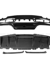 Carbonado DryPCF OE Style Rear Bumper w/ Diffuser Ferrari 296 GTB 2022+                                     - 1X1DRYPCF9508OE-RB - Image 18