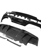 Carbonado DryPCF OE Style Rear Bumper w/ Diffuser Ferrari 296 GTB 2022+                                     - 1X1DRYPCF9508OE-RB - Image 2