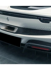 Carbonado DryPCF OE Style Rear Bumper w/ Diffuser Ferrari 296 GTB 2022+                                     - 1X1DRYPCF9508OE-RB - Image 12