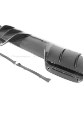 Carbonado DryPCF OE Style Rear Bumper w/ Diffuser Ferrari 296 GTB 2022+                                     - 1X1DRYPCF9508OE-RB - Image 6