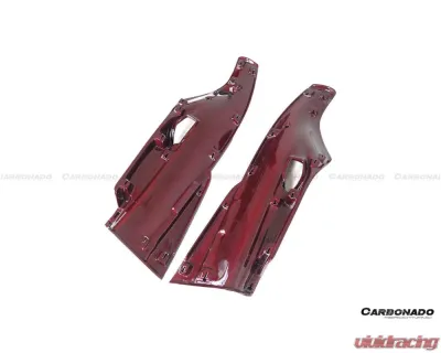 Carbonado CFRP(Red) Door Panel Interior Ferrari 488 GTB | Spyder 2015-2020 - 1X1REDCF9503OE-DRC