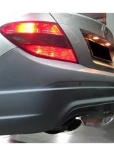 Carbonado FRP DE Style Rear Bumper Mercedes-Benz C-Class 2008-2014                                     - 3204WI - Image 2