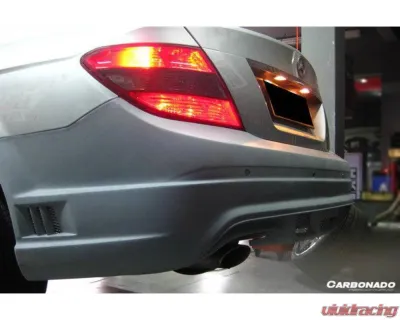 Carbonado FRP DE Style Rear Bumper Mercedes-Benz C-Class 2008-2014 - 3204WI