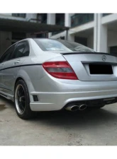 Carbonado FRP DE Style Rear Bumper Mercedes-Benz C-Class 2008-2014                                     - 3204WI - Image 3