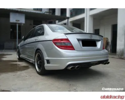 Carbonado FRP DE Style Rear Bumper Mercedes-Benz C-Class 2008-2014 - 3204WI