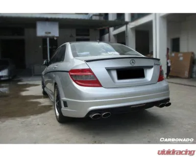 Carbonado FRP DE Style Rear Bumper Mercedes-Benz C-Class 2008-2014 - 3204WI
