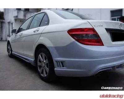Carbonado FRP DE Style Rear Bumper Mercedes-Benz C-Class 2008-2014 - 3204WI