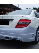 Carbonado FRP DE Style Rear Bumper Mercedes-Benz C-Class 2008-2014                                     - 3204WI - Image 8