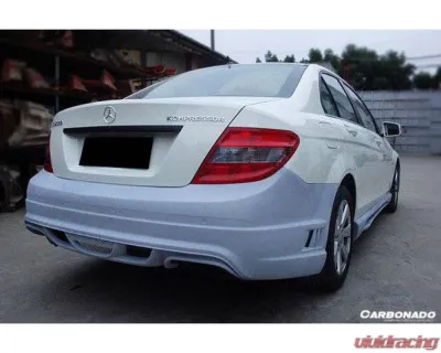 Carbonado FRP DE Style Rear Bumper Mercedes-Benz C-Class 2008-2014 - 3204WI