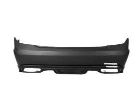 Carbonado FRP P Style Rear Bumper w/ Exhaust Tips Mercedes-Benz C-Class 2008-2014