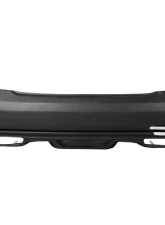 Carbonado FRP P Style Rear Bumper w/ Exhaust Tips Mercedes-Benz C-Class 2008-2014                                     - 3205PD-EXT-BK - Image 9