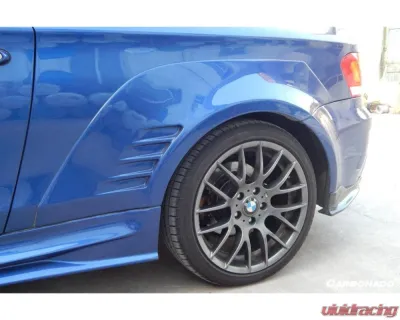 Carbonado FRP 1M Style Side Skirts & Wide Rear Fender Flare Body Kit BMW 1 Series 2008-2013 - 3219M1.RFF 1099M1