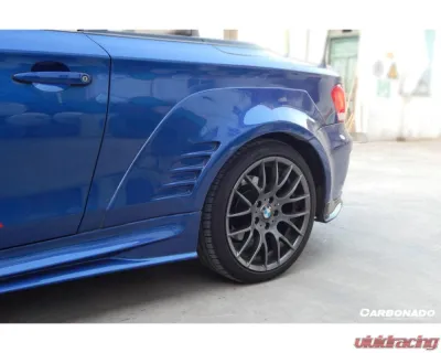 Carbonado FRP 1M Style Side Skirts & Wide Rear Fender Flare Body Kit BMW 1 Series 2008-2013 - 3219M1.RFF 1099M1