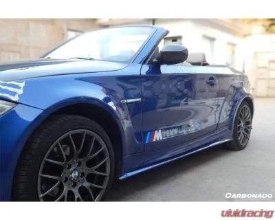 Carbonado FRP 1M Style Side Skirts & Wide Rear Fender Flare Body Kit BMW 1 Series 2008-2013 - 3219M1.RFF 1099M1