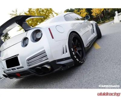 Carbonado MTCF VA Style Rear Diffuser Lip Nissan GTR R35 2012-2016 - MTCF3505VA.RD