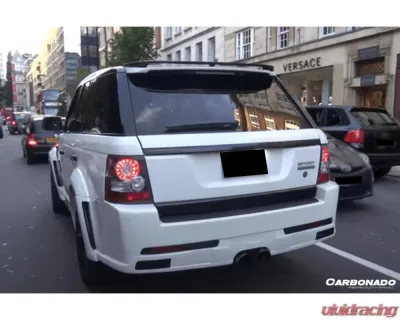 Carbonado FRP M Style Mid-Exhaust Rear Lip Land Rover Range Rover Sport 2010-2012 - 3851HM.ML
