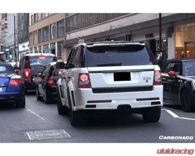 Carbonado FRP M Style Mid-Exhaust Rear Lip Land Rover Range Rover Sport 2010-2012 - 3851HM.ML