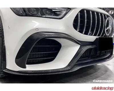 Carbonado 4X4CFRP OEM Style Front Canards Mercedes-Benz AMG GT63 | S 2019-2023 - 4X4CF8512OE-FBCRD