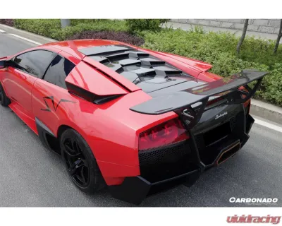 Carbonado DryPCF SV Style Rear Bumper & Wing Lamborghini Murcielago 2001-2010 - DRYPCF5901SVOEM-RB-SET