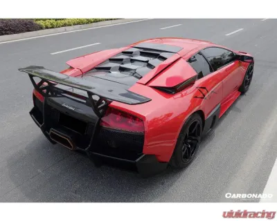 Carbonado DryPCF SV Style Rear Bumper & Wing Lamborghini Murcielago 2001-2010 - DRYPCF5901SVOEM-RB-SET