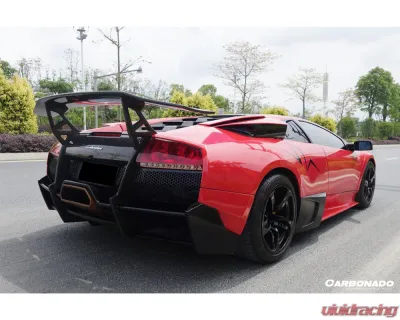 Carbonado DryPCF SV Style Rear Bumper & Wing Lamborghini Murcielago 2001-2010 - DRYPCF5901SVOEM-RB-SET