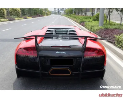 Carbonado DryPCF SV Style Rear Bumper & Wing Lamborghini Murcielago 2001-2010 - DRYPCF5901SVOEM-RB-SET