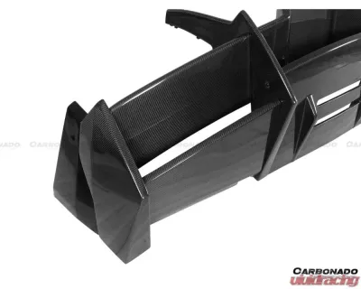 Carbonado DryPCF SV Style Rear Bumper & Wing Lamborghini Murcielago 2001-2010 - DRYPCF5901SVOEM-RB-SET