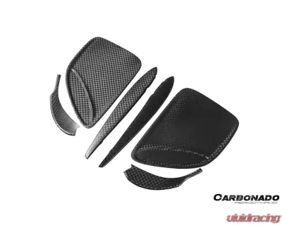 Carbonado 6X6MTPCF BKSS Style Side Skirts & Fender Mercedes-Benz SLS AMG 2010-2015 - 6X6MTPCF8515BLS-SS-SET