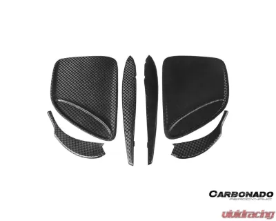 Carbonado 6X6MTPCF BKSS Style Side Skirts & Fender Mercedes-Benz SLS AMG 2010-2015 - 6X6MTPCF8515BLS-SS-SET