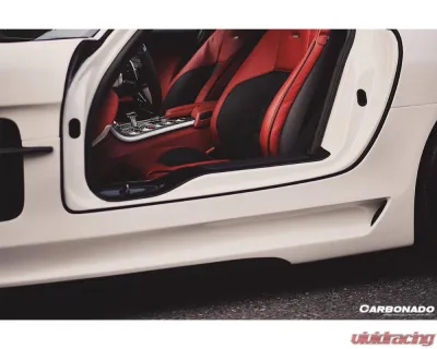 Carbonado 6X6MTPCF BKSS Style Side Skirts & Fender Mercedes-Benz SLS AMG 2010-2015 - 6X6MTPCF8515BLS-SS-SET