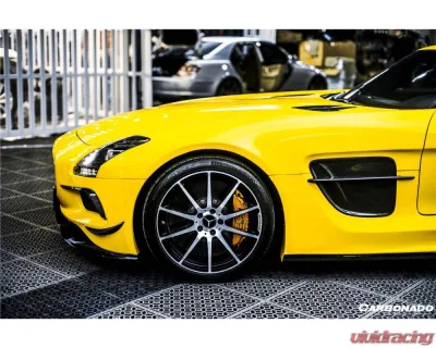 Carbonado 6X6MTPCF BKSS Style Side Skirts & Fender Mercedes-Benz SLS AMG 2010-2015 - 6X6MTPCF8515BLS-SS-SET