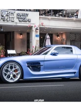 Carbonado 6X6MTPCF BKSS Style Side Skirts & Fender Mercedes-Benz SLS AMG 2010-2015                                     - 6X6MTPCF8515BLS-SS-SET - Image 16