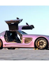 Carbonado 6X6MTPCF BKSS Style Side Skirts & Fender Mercedes-Benz SLS AMG 2010-2015                                     - 6X6MTPCF8515BLS-SS-SET - Image 17