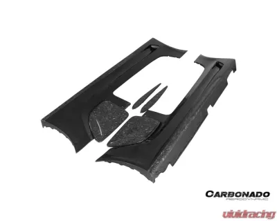 Carbonado 6X6MTPCF BKSS Style Side Skirts & Fender Mercedes-Benz SLS AMG 2010-2015 - 6X6MTPCF8515BLS-SS-SET