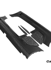 Carbonado 6X6MTPCF BKSS Style Side Skirts & Fender Mercedes-Benz SLS AMG 2010-2015                                     - 6X6MTPCF8515BLS-SS-SET - Image 5
