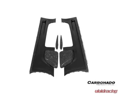 Carbonado 6X6MTPCF BKSS Style Side Skirts & Fender Mercedes-Benz SLS AMG 2010-2015 - 6X6MTPCF8515BLS-SS-SET