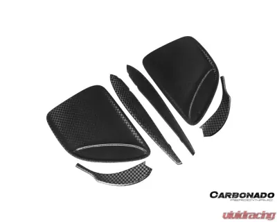 Carbonado 6X6MTPCF BKSS Style Side Skirts & Fender Mercedes-Benz SLS AMG 2010-2015 - 6X6MTPCF8515BLS-SS-SET